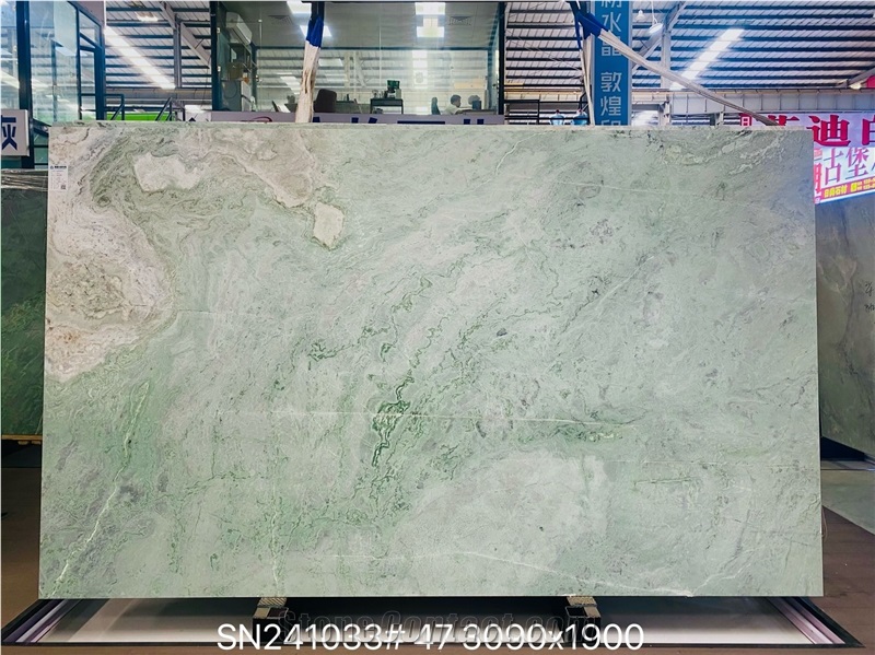 Green Marble Slabs Polished