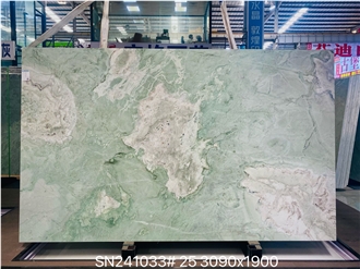 Green Marble Slabs Polished