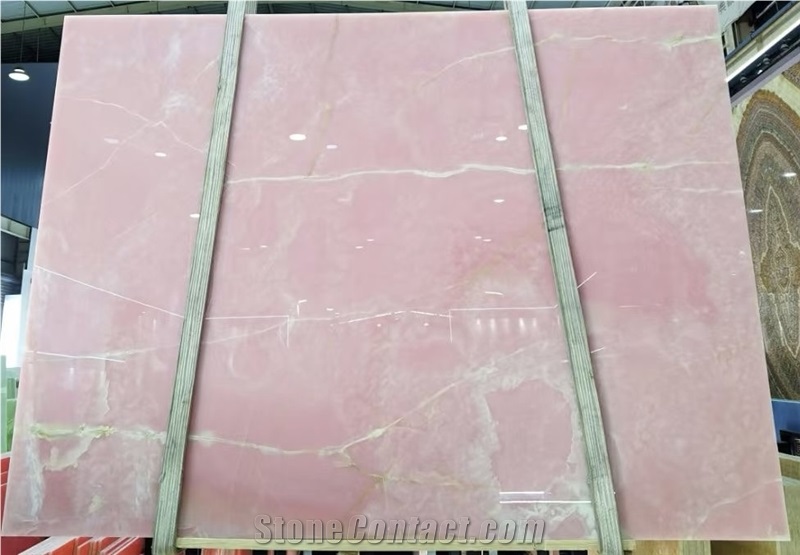 Natural Jade Pink Onyx Slabs