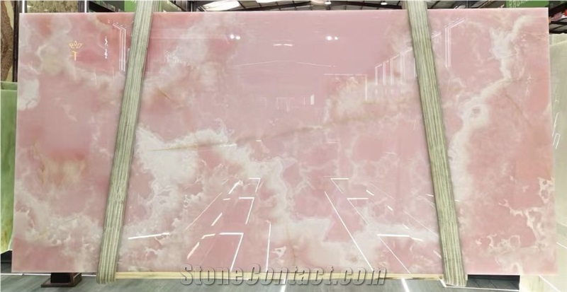 Natural Jade Pink Onyx Slabs