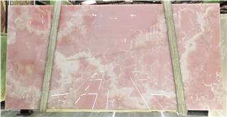 Natural Jade Pink Onyx Slabs