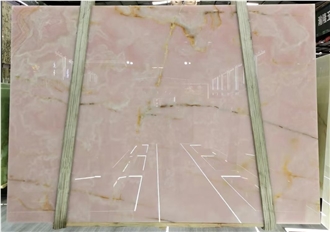Natural Jade Pink Onyx Slabs