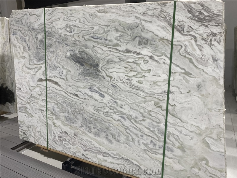 New Dover White Marble Slabs