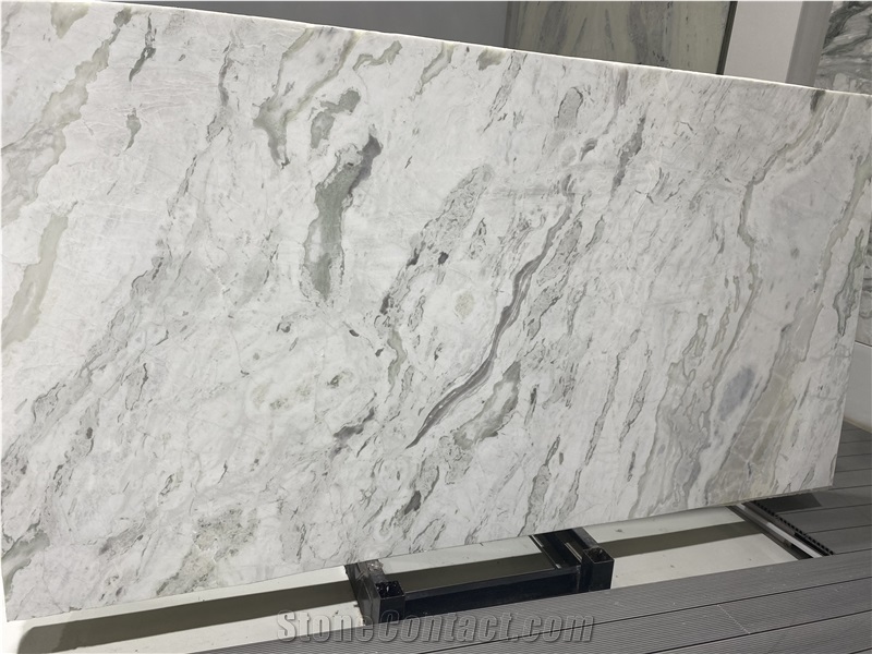 New Dover White Marble Slabs