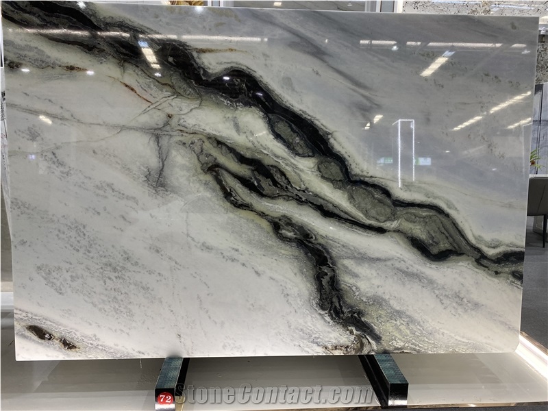 New Panda White Marble Slabs