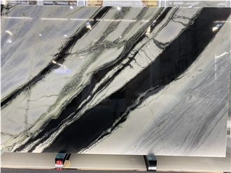 New Panda White Marble Slabs