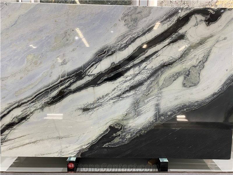 New Panda White Marble Slabs