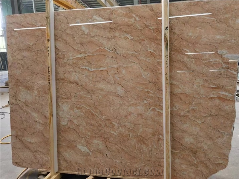 Orange Peel Red  Marble Slabs For Decoration