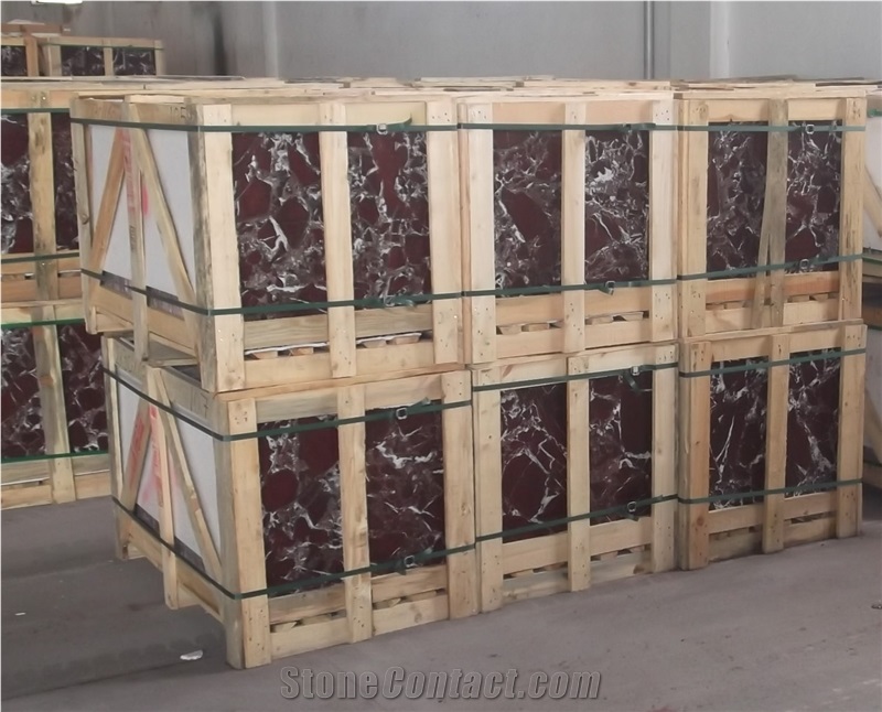 Rosso Levanto Marble Slab Tiles