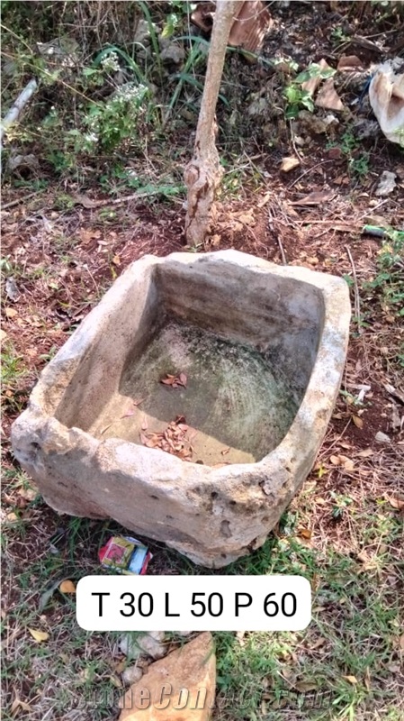 Antique Limestone Planters