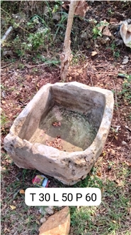 Antique Limestone Planters