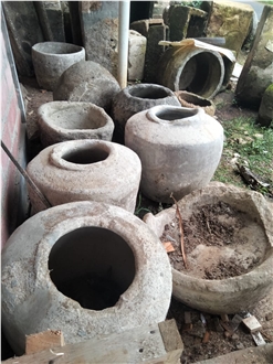 Limestone  Flower Pots Garden Decor