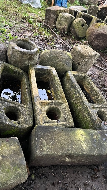 Limestone Flower Pots, Planters
