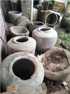 Limestone Flower Pots, Planters