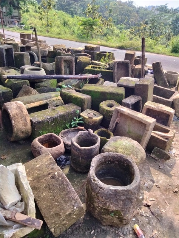 Limestone Flower Pots, Planters