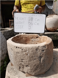 Limestone Outdoor Trough Planters