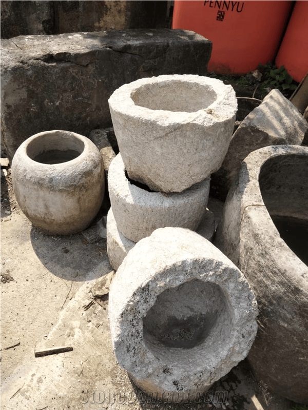 Limestone Pots Indonesia Antiques Flower Pots