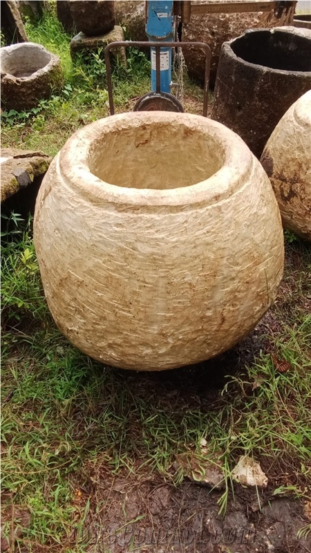 Limestone Through Planters