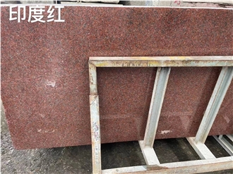 Himalayan Red Granite Indian Polished Natural Stone Slabs