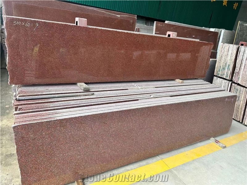 Himalayan Red Granite Indian Polished Natural Stone Slabs