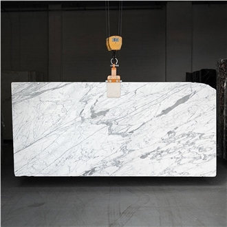 White Natural Stone Statuario Marble Slabs
