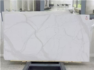 Calacatta White Pearl Marble Slab Wall Tiles