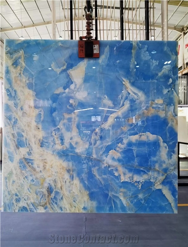 Golden Blue Onyx Slabs