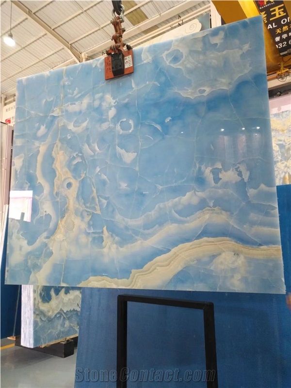 Golden Blue Onyx Slabs