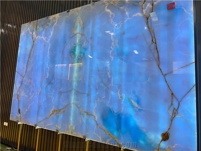 Golden Blue Onyx Slabs