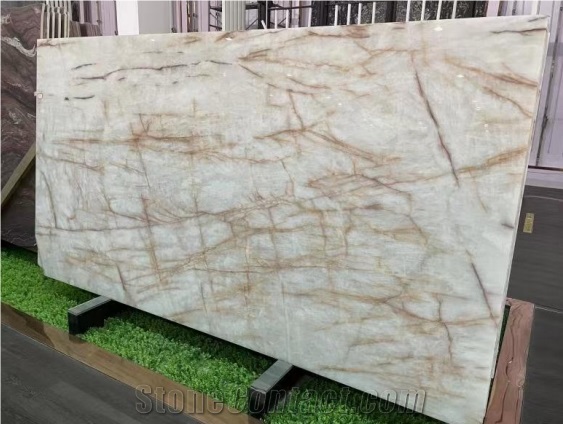 Polished Cristallo Gold Quartzite Slab And Tiles