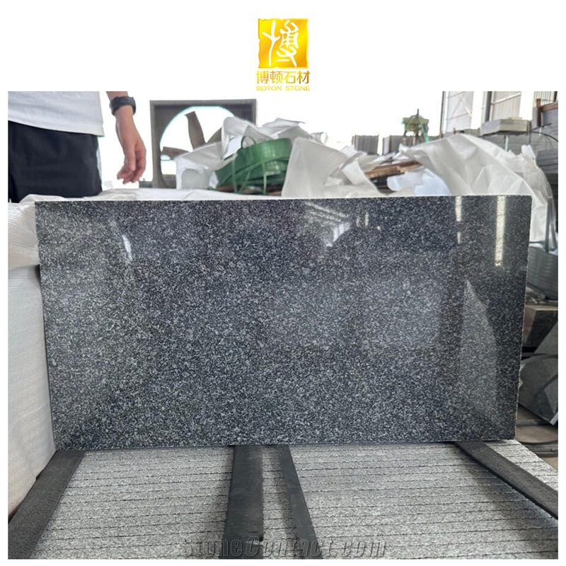 Natural Stone Black G654 Granite Flooring Tile Slabs