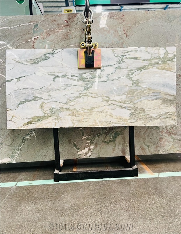 Verde Lukas Natural Stone Green Marble Slabs