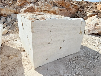 Turkey White Travertine M Blocks