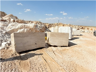 Turkey White Travertine M Blocks