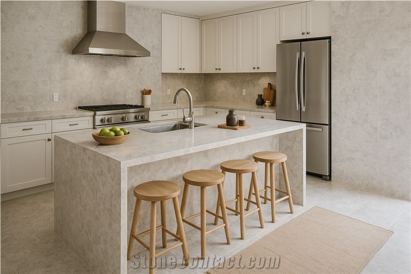 Silver Beige Marble Slabs