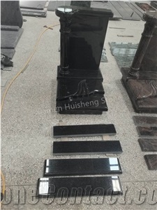 Black Galaxy Granite Single Monument
