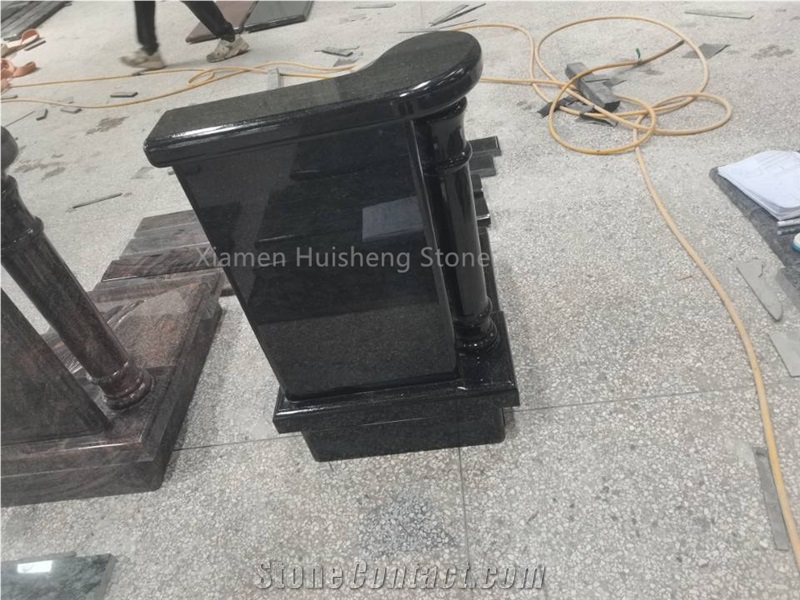 Black Galaxy Granite Single Monument