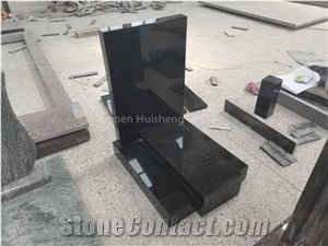Black Galaxy Granite Single Monument