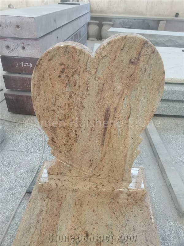 Imperial Gold Granite Headstone