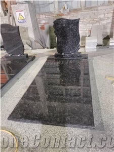 Steel Gray Granite Single Family Monument