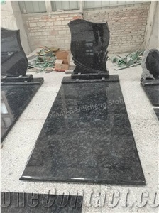 Steel Gray Granite Single Family Monument