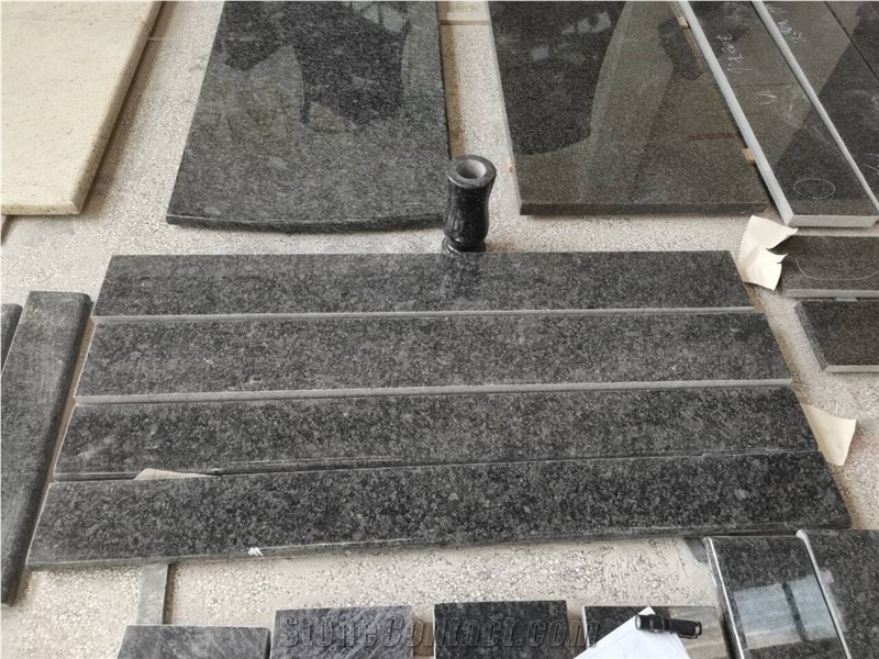 Steel Gray Granite Single Family Monument