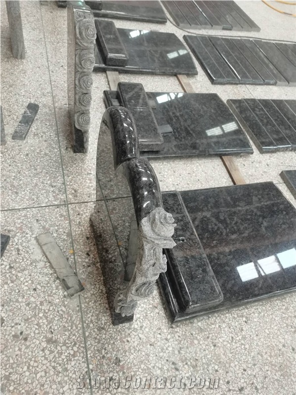 Steel Gray Granite Single Family Monument