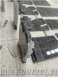 Steel Gray Granite Single Family Monument
