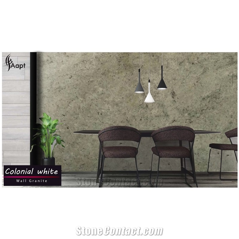 Colonial White Granite Kitchen Countertop