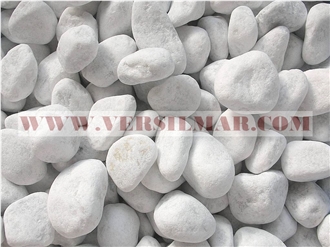 Bianco Carrara Pebbles Mm. 40/60. Bianco Carrara Pebbles Mm. 40/60.