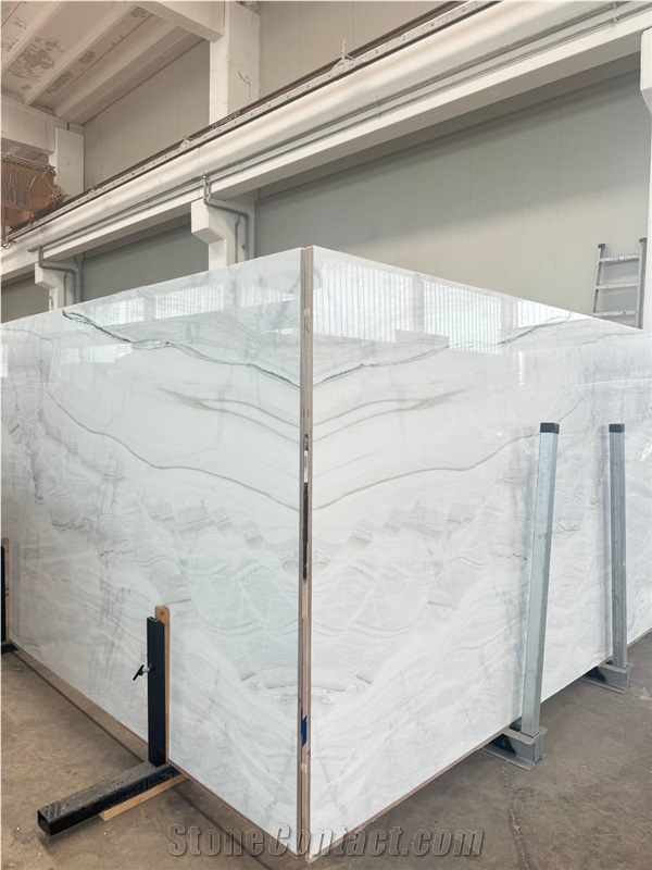 Bianco Lasa Italian Marble Slabs