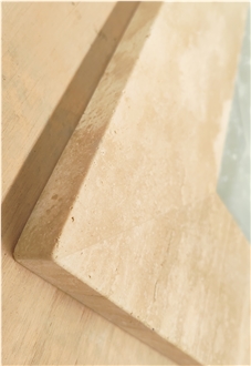 Big Size Light Travertine Mirror Frame