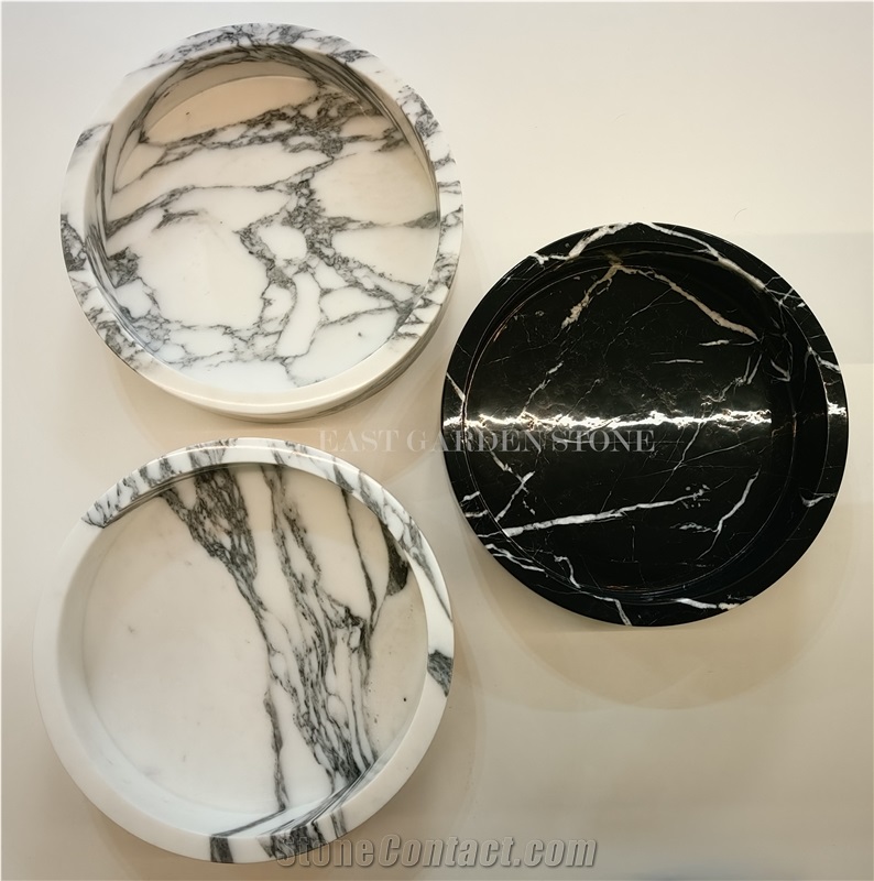 Luxury  Crafted Nero Marquina Marble Deep Round Bowls  Basin