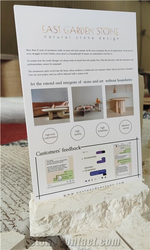 Shelly Limestone Menu Holders  Home Decor Products